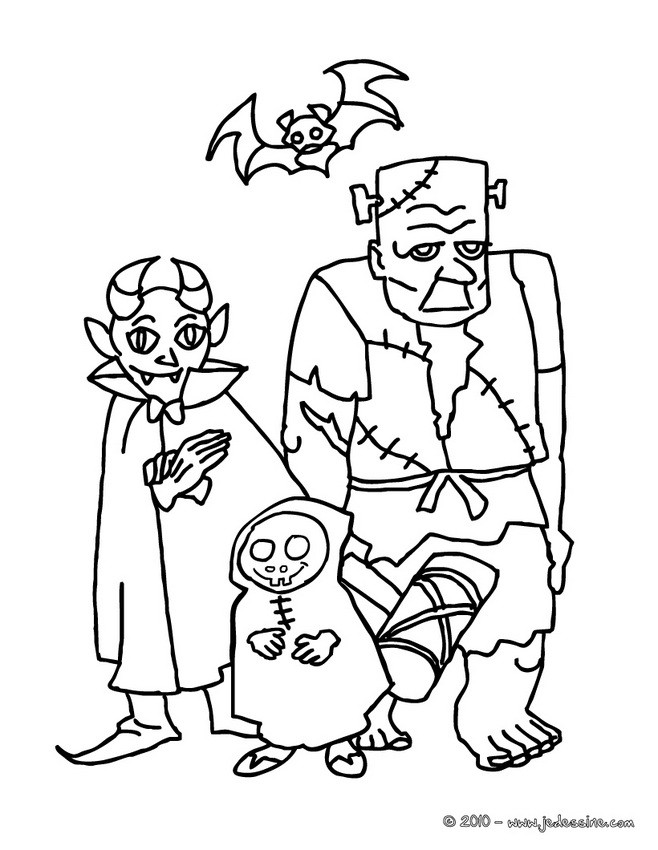 monstres halloween à imprimer