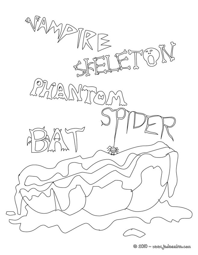 personnages affiche halloween 