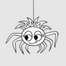 Coloriage ARAIGNEE HALLOWEEN - Coloriage FETES - Coloriage