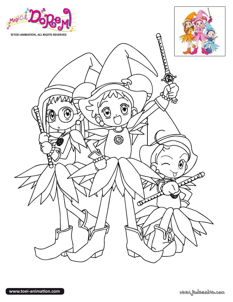 Coloriage De Magical Doremi