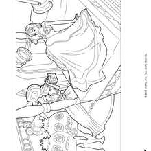 Coloriage Barbie en tournage