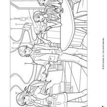 barbie, Ken et ses amies à colorier