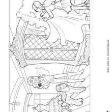 Barbie et Sequin à colorier