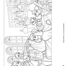 Barbie, Alice et ses amis animaux à colorier - Coloriage - Coloriage BARBIE - Coloriage BARBIE ET LA MAGIE DE LA MODE
