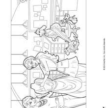 Alice, Barbie et ses amis à colorier - Coloriage - Coloriage BARBIE - Coloriage BARBIE ET LA MAGIE DE LA MODE