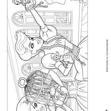 Grâce et Teresa à colorier - Coloriage - Coloriage BARBIE - Coloriage BARBIE ET LA MAGIE DE LA MODE