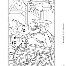 Coloriage de Grâce et Teresa - Coloriage - Coloriage BARBIE - Coloriage BARBIE ET LA MAGIE DE LA MODE