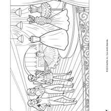 Barbie et ses robes à colorier - Coloriage - Coloriage BARBIE - Coloriage BARBIE ET LA MAGIE DE LA MODE