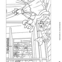 Coloriage de Sequin - Coloriage - Coloriage BARBIE - Coloriage BARBIE ET LA MAGIE DE LA MODE