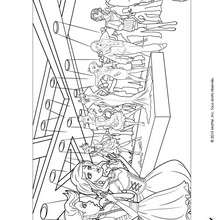 Les amies de Barbie à colorier - Coloriage - Coloriage BARBIE - Coloriage BARBIE ET LA MAGIE DE LA MODE