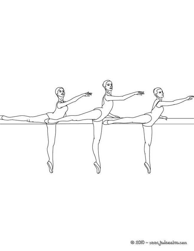 Répétition danse à colorier