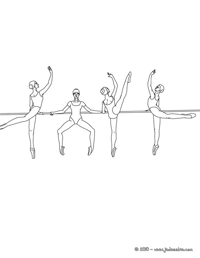 Répétition à la barre à colorier