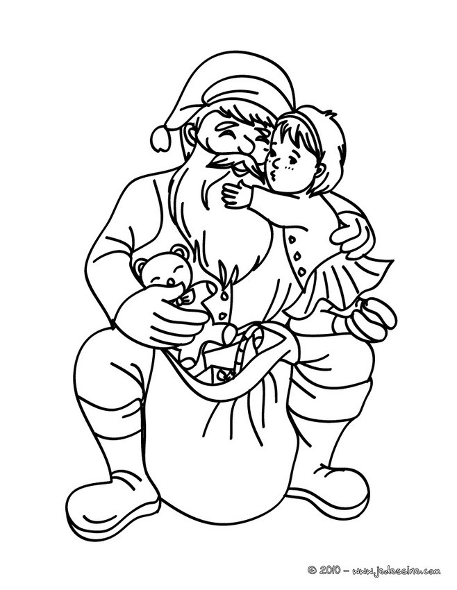 papa noel coloring pages - photo #21