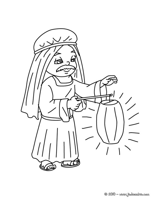 Roi mage à colorier