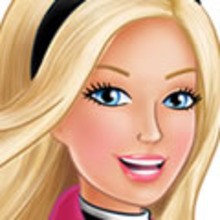 Coloriage de Barbie en discussion avec un mousquetaire