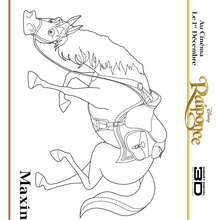 Maximus - Coloriage - Coloriage DISNEY - Coloriage RAIPONCE