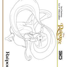 Raiponce - Coloriage - Coloriage DISNEY - Coloriage RAIPONCE