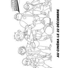 CHIMPANZES de l'ESPACE à colorier - Coloriage - Coloriage PERSONNAGE FILM - Coloriage LES CHIMPANZES DE L'ESPACE 2