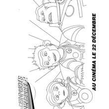 LES CHIMPANZES de l'ESPACE à colorier - Coloriage - Coloriage PERSONNAGE FILM - Coloriage LES CHIMPANZES DE L'ESPACE 2