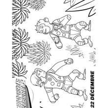 LES CHIMPANZES de l'ESPACE coloriage gratuit - Coloriage - Coloriage PERSONNAGE FILM - Coloriage LES CHIMPANZES DE L'ESPACE 2