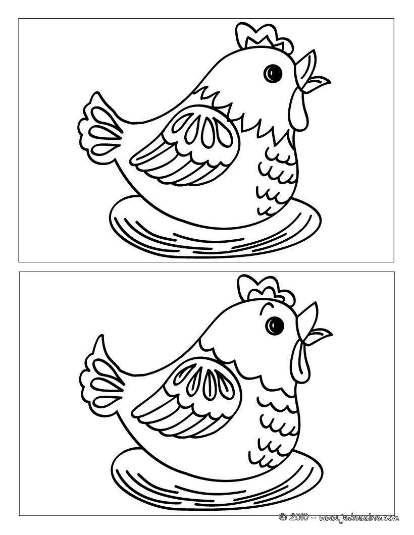 Poulette 10 différences
