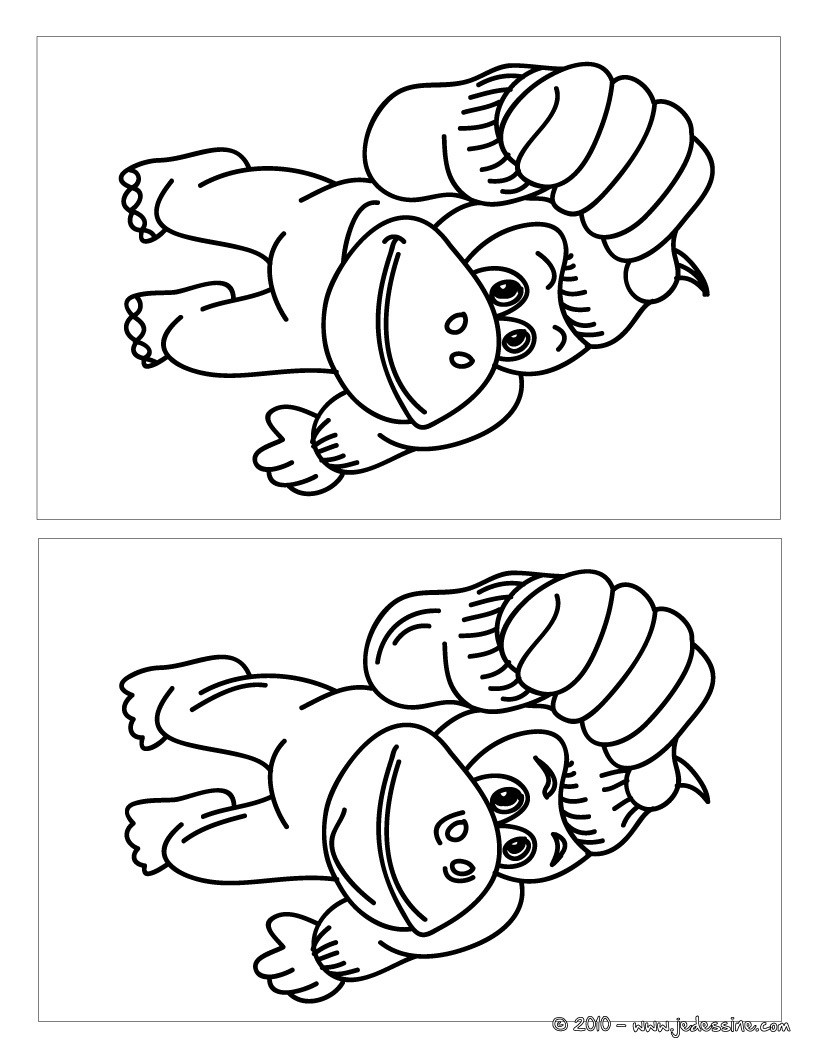Singe 10 différences