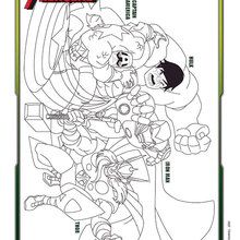 Les AVENGERS coloriage gratuit - Coloriage - Coloriage DISNEY - Coloriage AVENGERS