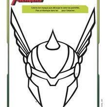 Coloriage du casque de THOR