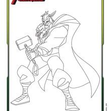 Coloriage THOR - Coloriage - Coloriage DISNEY - Coloriage AVENGERS