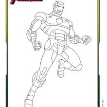 Coloriage IRON MAN - Coloriage - Coloriage DISNEY - Coloriage AVENGERS