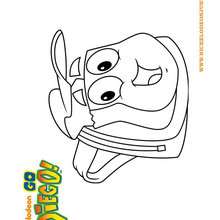 Coloriage du cartable de DIEGO - Coloriage - Coloriage DIEGO
