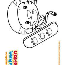 Serie NI HAO KAI LAN à colorier - Coloriage - Coloriage DESSINS ANIMES - Coloriage NI HAO KAI LAN
