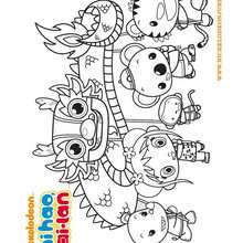 KAI LAN à colorier gratuitement - Coloriage - Coloriage DESSINS ANIMES - Coloriage NI HAO KAI LAN