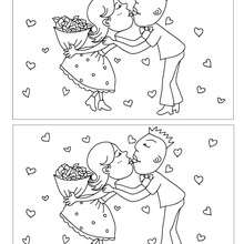 Jeux des 5 différences Bisous - Jeux - Jeux des fêtes - Jeux de la Saint-Valentin - Jeux des différences Saint Valentin