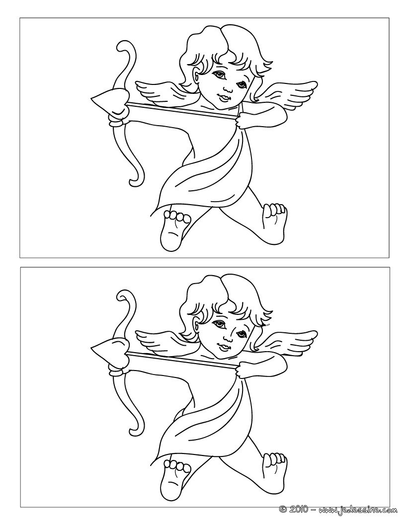 Jeux des 12 différences cupidon