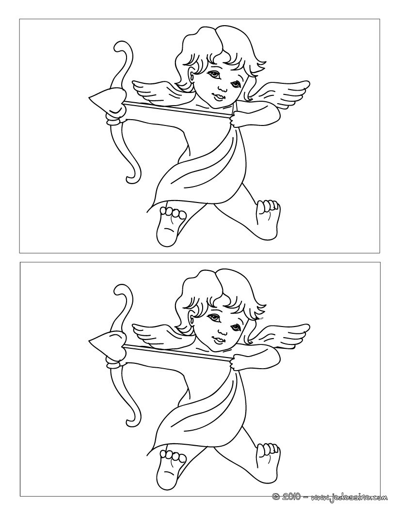 Jeux des 5 différences Cupidon