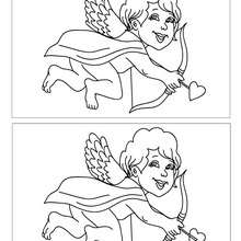 Jeux des 5 différences Chérubin - Jeux - Jeux des fêtes - Jeux de la Saint-Valentin - Jeux des différences Saint Valentin