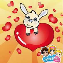 Puzzle en ligne cochelin Saint Valentin