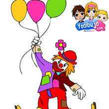 Puzzle clown ballons