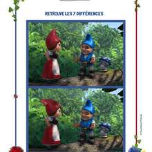 Jeu des différences GNOMEO et JULIETTE