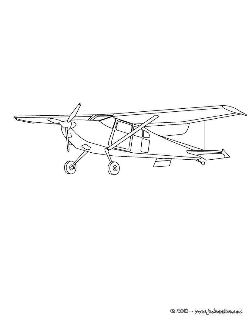 Coloriage Avion En Ligne