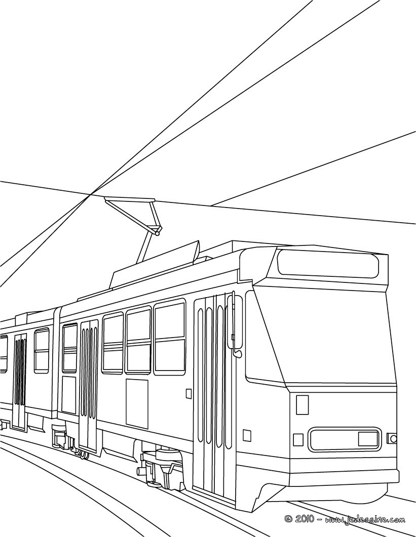 metro tram coloring pages kidsuki coloriage coucher de soleil gratuit