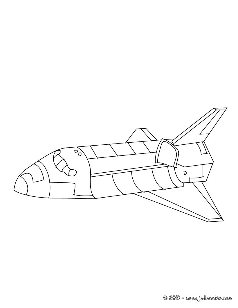 Espace Coloriages Vidéos et Tutoriels Lire et apprendre Longue fusée colorier Coloriage Navette dans l espace colorier
