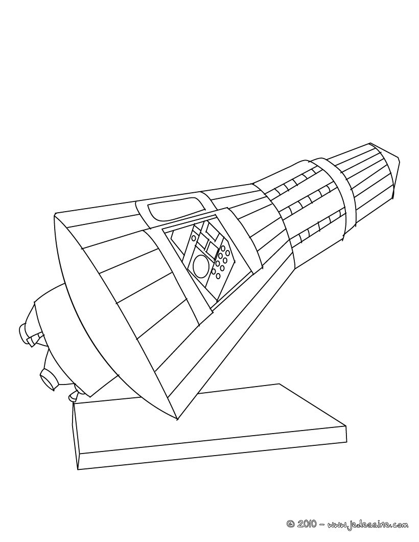 Satellite à colorier