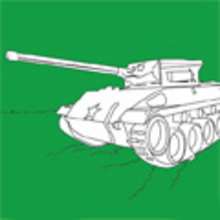 Coloriage VEHICULE MILITAIRE