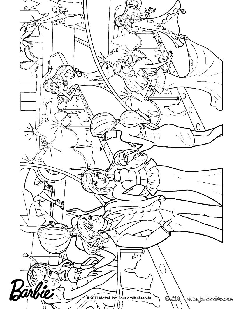 Coloriage de Ken et la Princesse Graciella