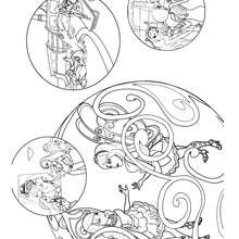 Barbie et Raquelle � imprimer - Coloriage - Coloriage BARBIE - Coloriage BARBIE ET LE SECRET DES FEES