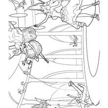 Coloriage de Ken sauvant Barbie