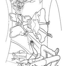 Ken sous le charme de Graciella - Coloriage - Coloriage BARBIE - Coloriage BARBIE ET LE SECRET DES FEES