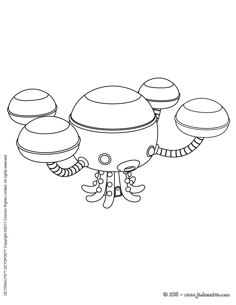 Coloriage OCTONAUTS Coloriages Coloriage imprimer gratuit Coloriage OCTOPOD Coloriage